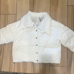 Nordstrom Cream Puffer Jacket